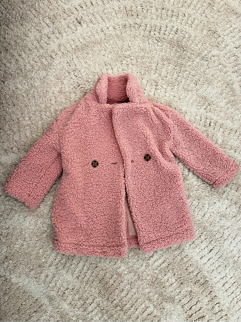 Biscotti Collezioni Pink Teddy Sherpa Coat 3T